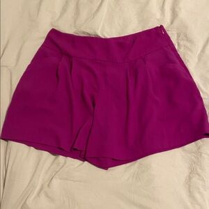 LOFT High Waist Magenta Shorts